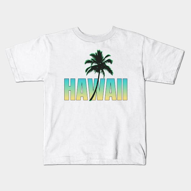 Hawaii t-shirt designs Kids T-Shirt by Coreoceanart